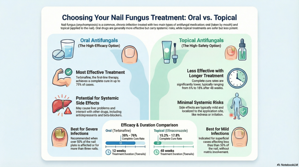 Oral vs. Topical Nail Fungus Treatment