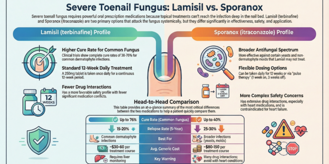 Toenail Fungus Drug Head-to-Head